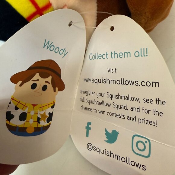 Disney Squishmallows Woody Toy Story Plush 12 inch Soft Collectible Pixar Doll - Picture 11 of 14